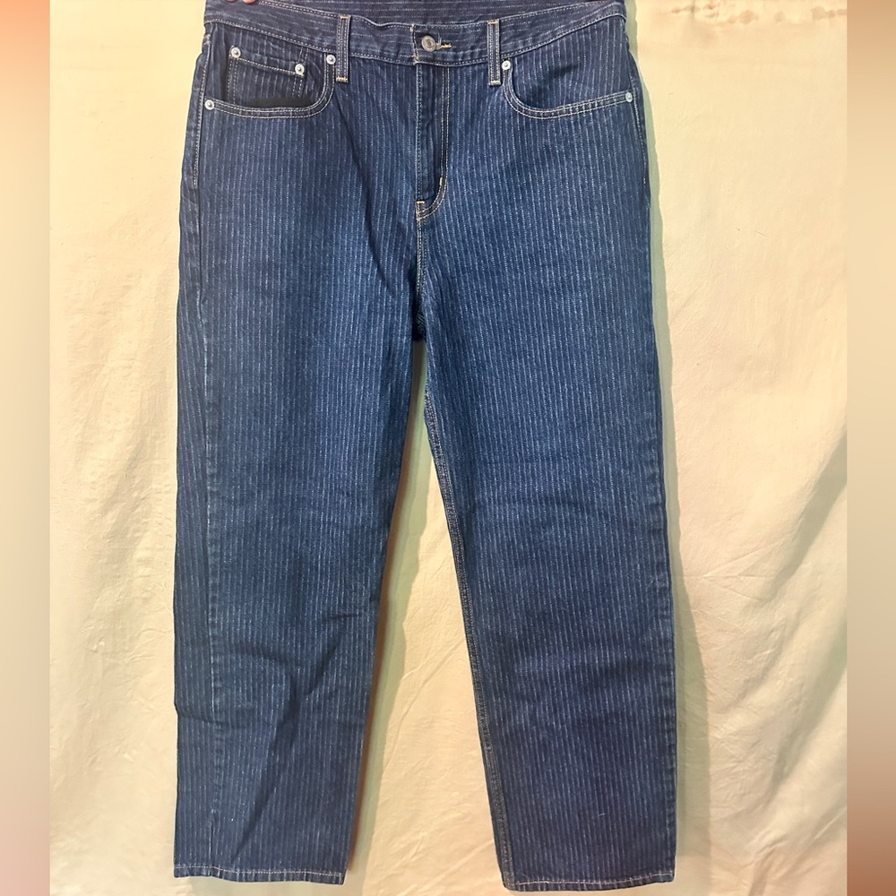 Levi’s Pin Striped Stove Pipe Legs- worn 2x